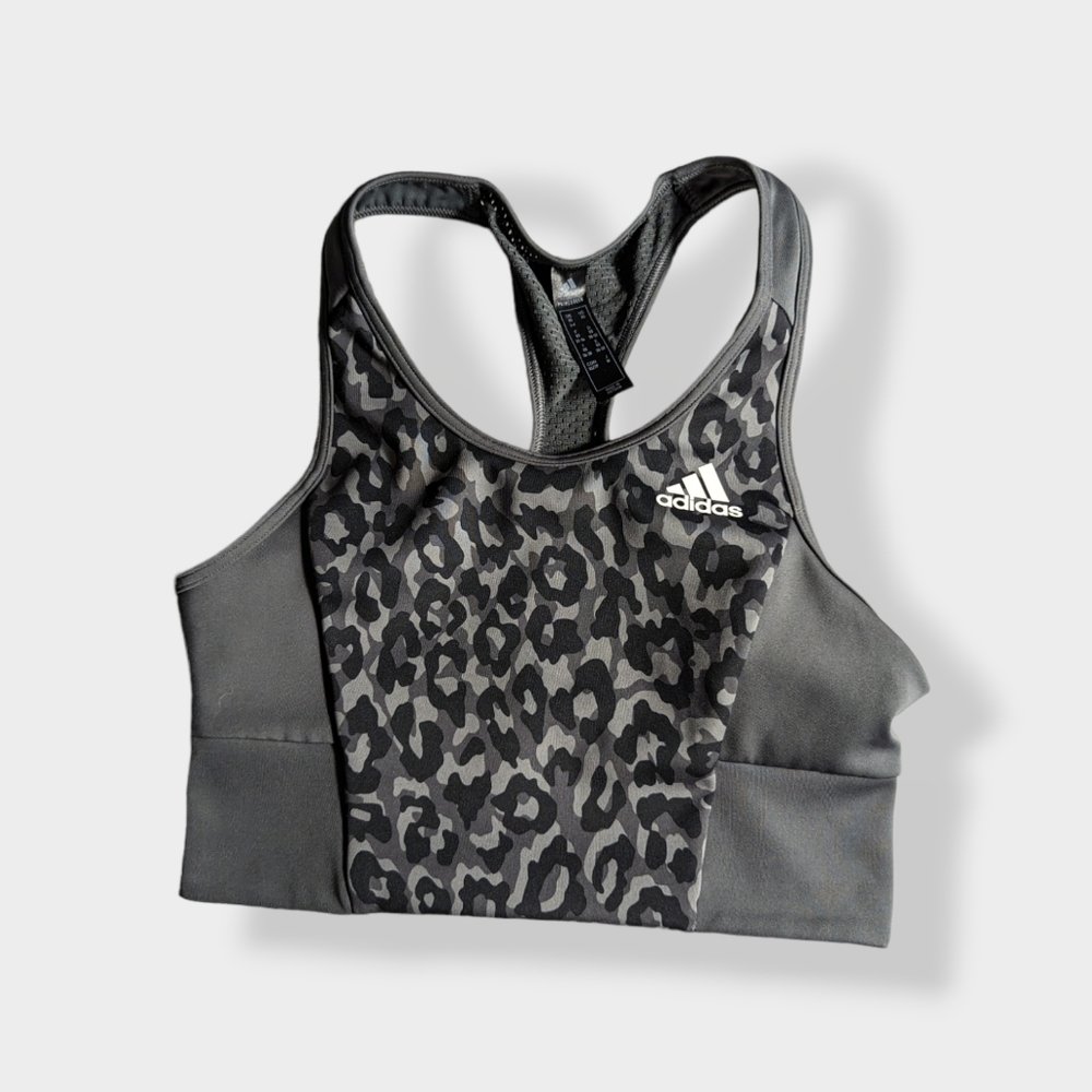 Adidas Cheetah Print Sports Bra